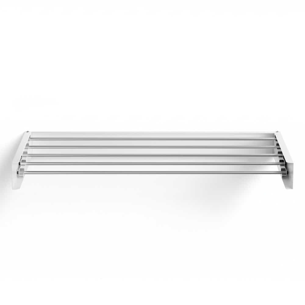 DS NA Artiss Clothes Rack Wall Mounted Airer Foldable White