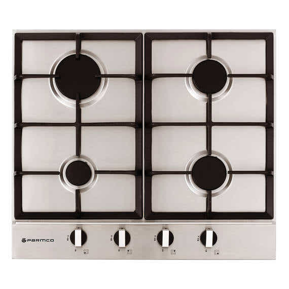 Parmco GAS COOKTOP 600MM STAINLESS 4BURNER