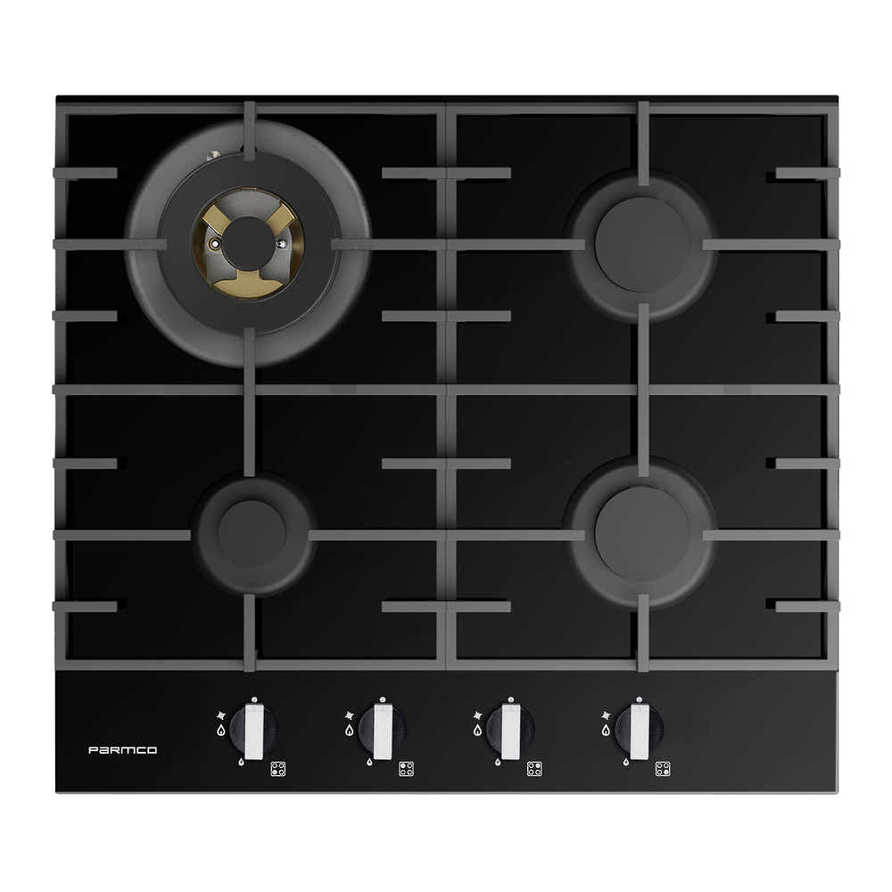 Parmco GAS COOKTOP SERIES7 600MM GLASS 3BURNER+WOK