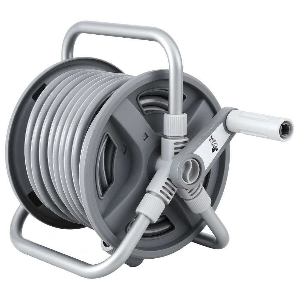 DS NA Fingers 20m Retractable Garden Hose Reel Heavy Duty 1/2" Hose Auto Rewind