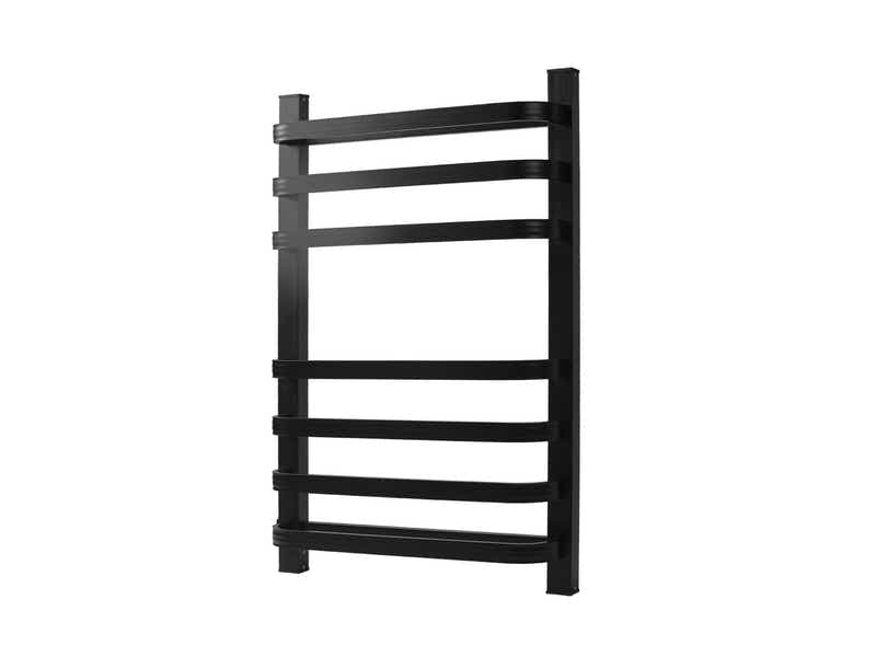Black 7-Bar Heated Towel Rail