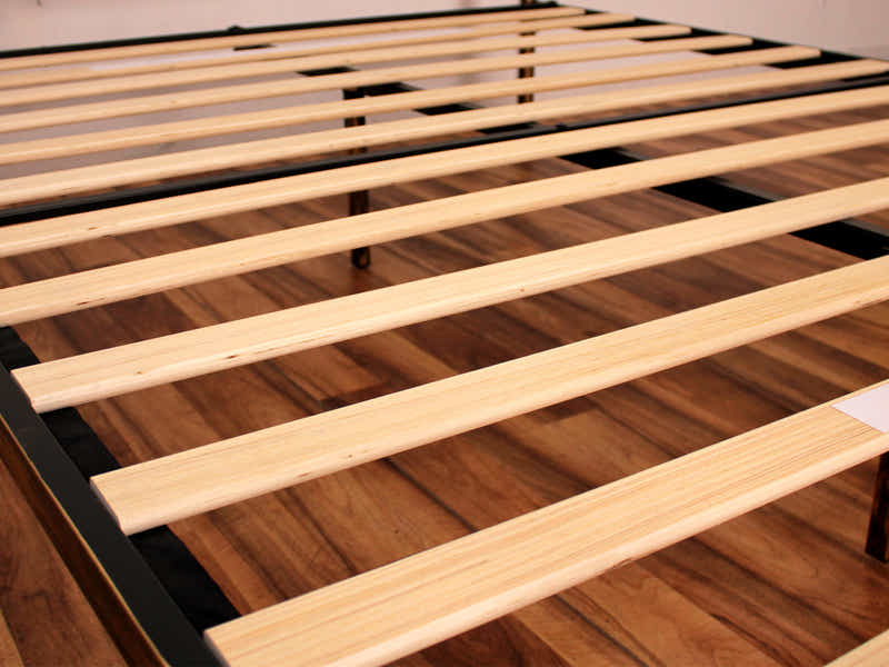 Hartley Metal Bed Frame Brass - Queen