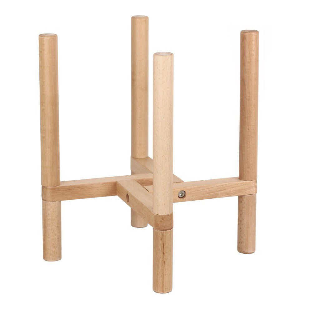 DS BS Modern Flower Pot with Display Potted Rack-White