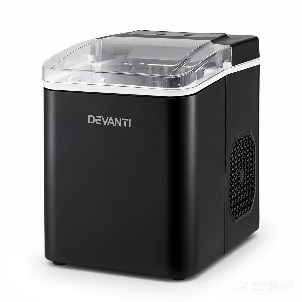 DS NA Devanti Ice Maker Machine Portable 12kg Countertop w/Self Cleaning 1.2L Bl