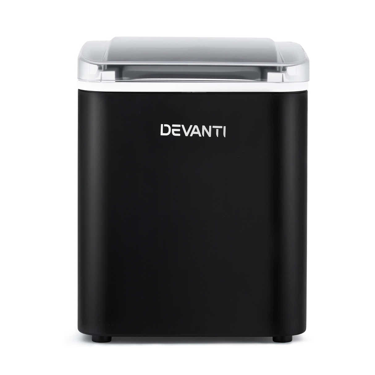 DS NA Devanti Ice Maker Machine Portable 12kg Countertop w/Self Cleaning 1.2L Bl
