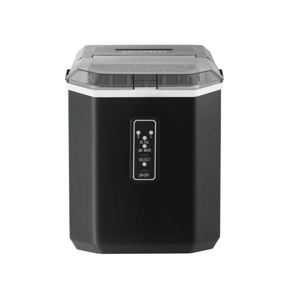 DS NA Devanti 12kg Ice Maker Machine 1.3L w/Scoop Holder Black