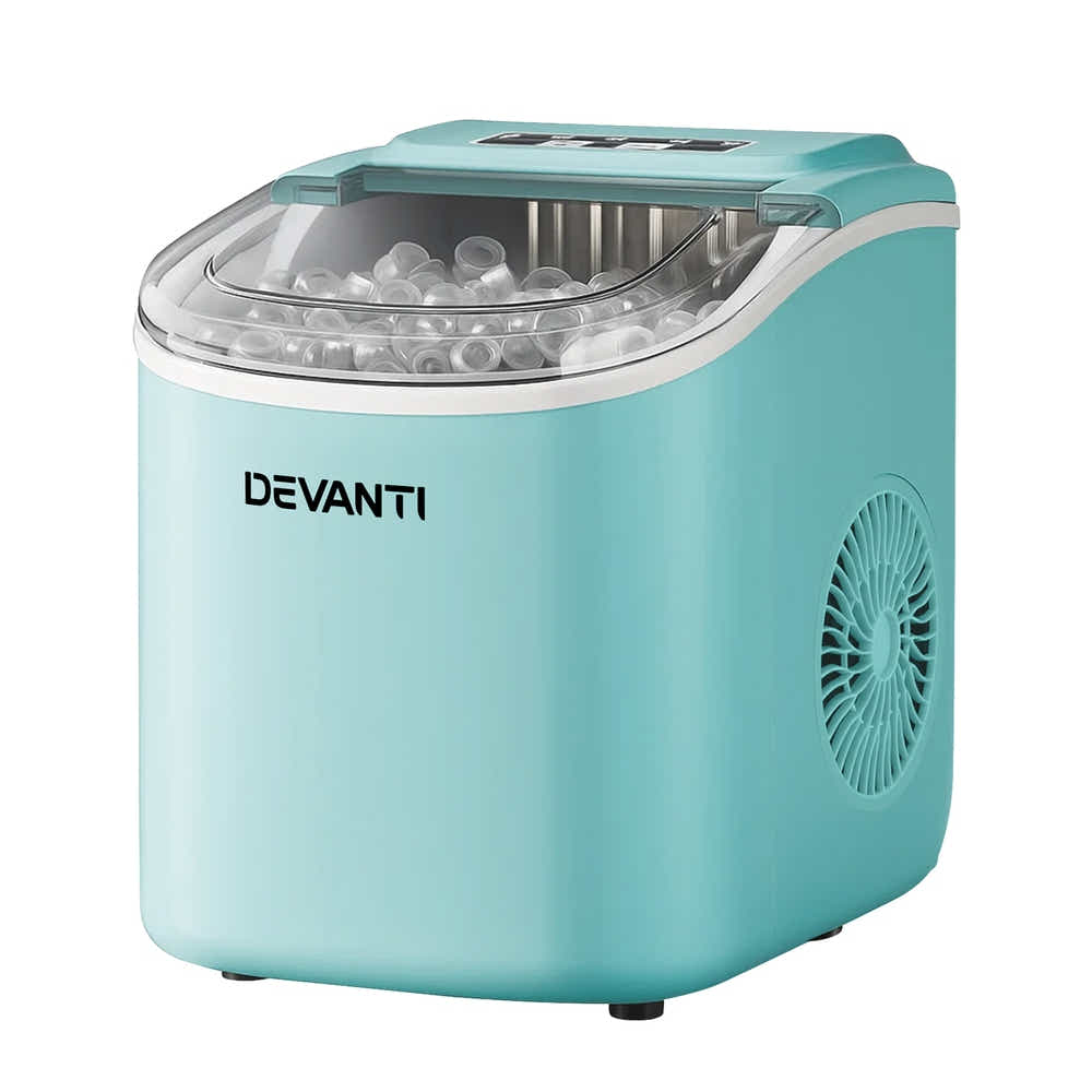 DS NA Devanti 12kg Ice Maker Machine w/Self Cleaning Green