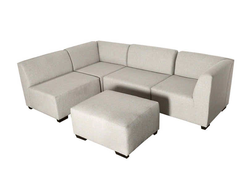 DS NZ Made Andy Corner Sofa with Ottoman - Kido Marble