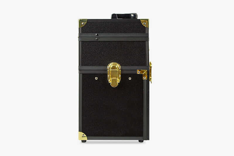 Makeup Case Gold & Black With Drawer