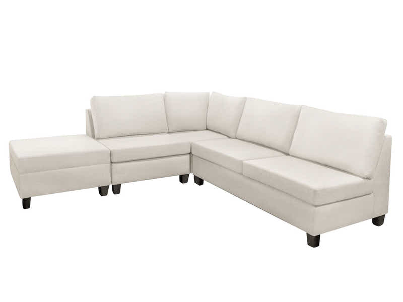 DS NZ Made Bhumi Corner Sofa with Ottoman - Kido Marble