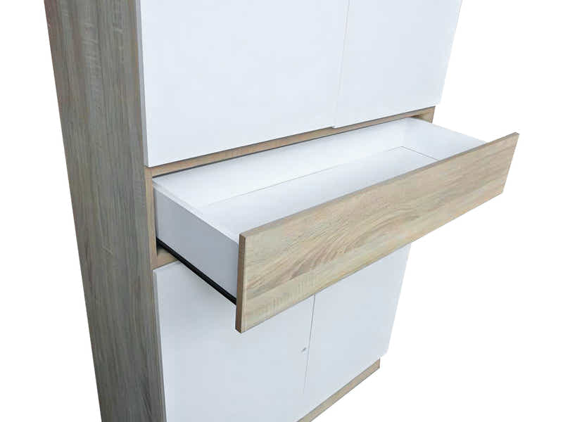 Teasel 4-Door Tall Shoe Cabinet with Drawer