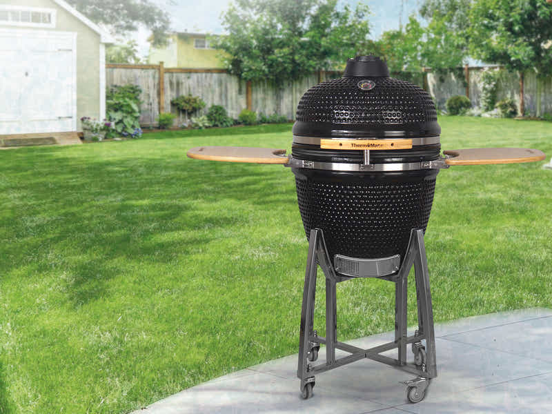 Kamado BBQ Grill Black - 21 Inch
