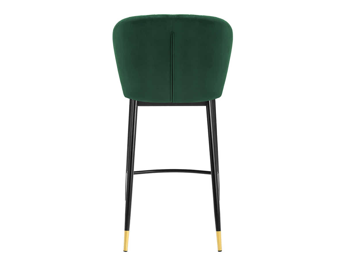 DS Velvet Bar Stool Green - Set of 2