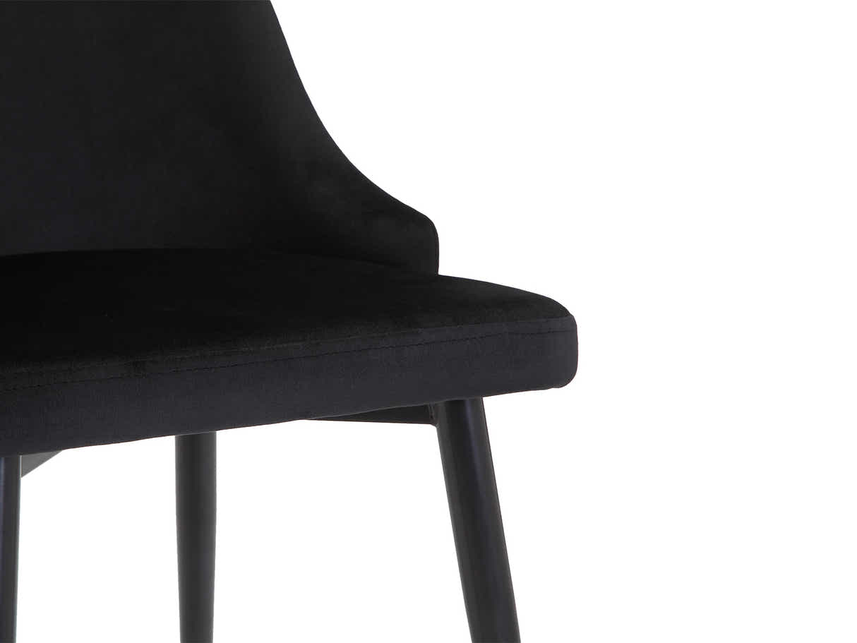 DS Dining Chair HCD Velvet Black X2