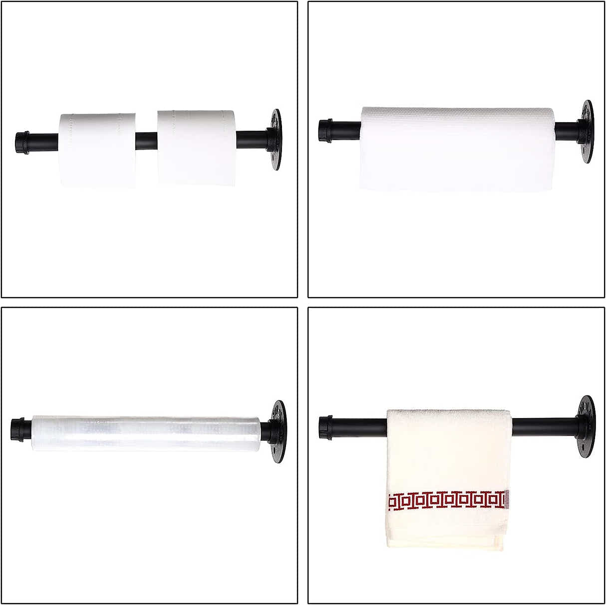 DS BS 2Pcs Industrial Pipe Clothes Bar-32CM