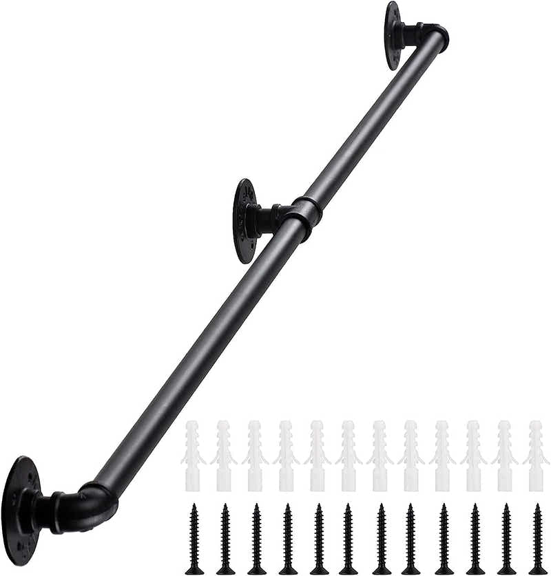 DS BS Industrial Pipe Stair Handrail-170CM