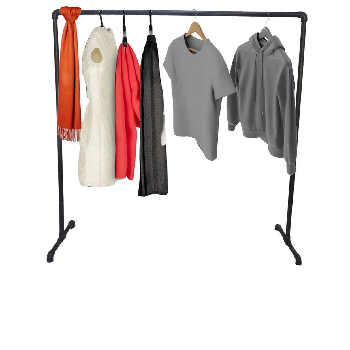 DS BS Industrial Pipe Child Garment Racks 106(L)X108CM(H)