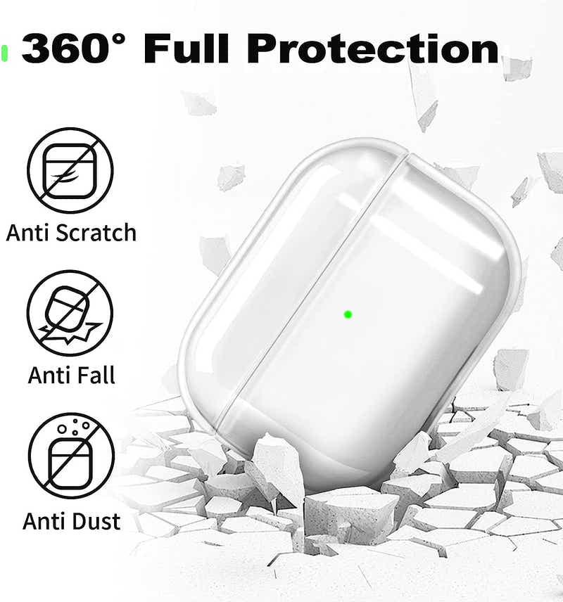 DS BS Compatible Airpods Pro2 Case-Clear
