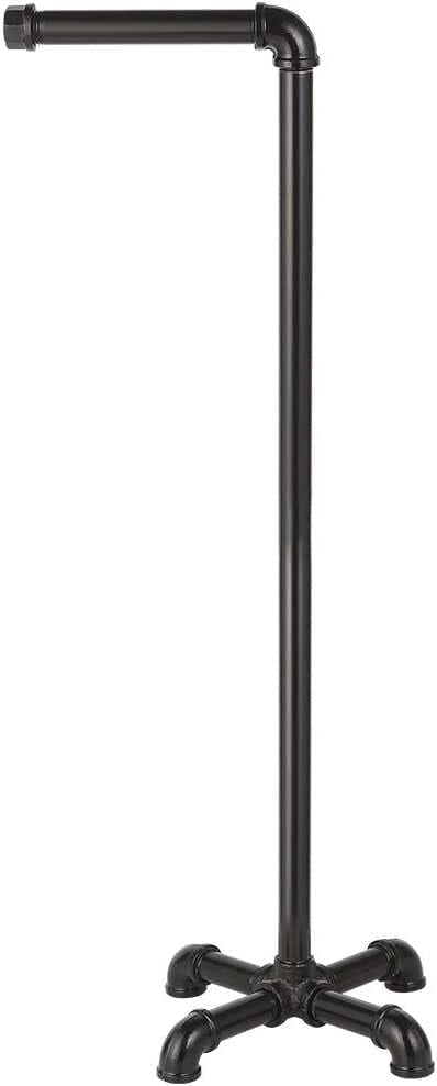 DS BS Industrial Pipe Free Stand Toilet Paper Holder Stand