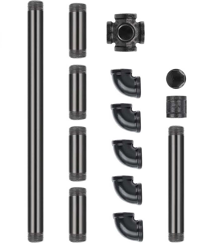 DS BS Industrial Pipe Free Stand Toilet Paper Holder Stand