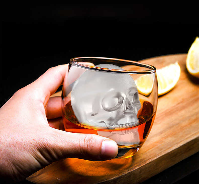 DS BS 2Pack 3D Silicone Skull Ice Mold-8.5CM