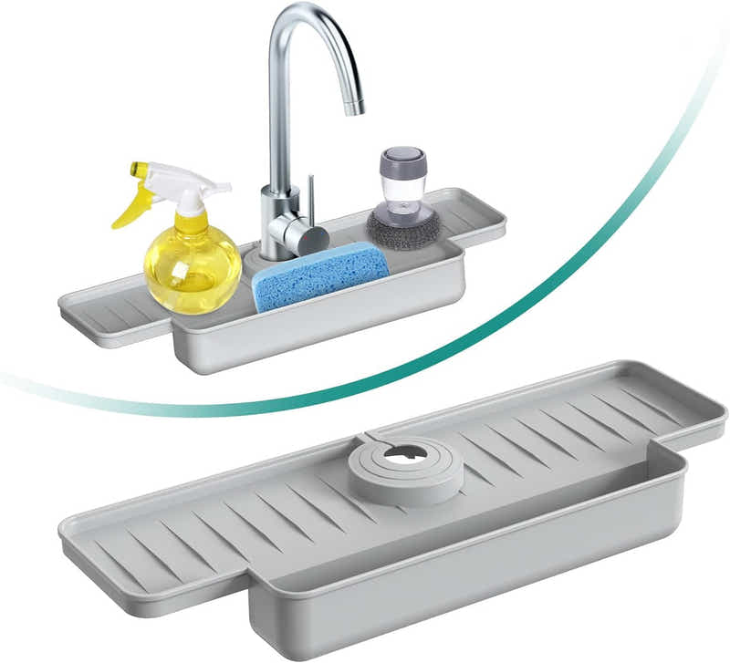 DS BS 2Pack Upgraded Silicone Faucet Splash Guard