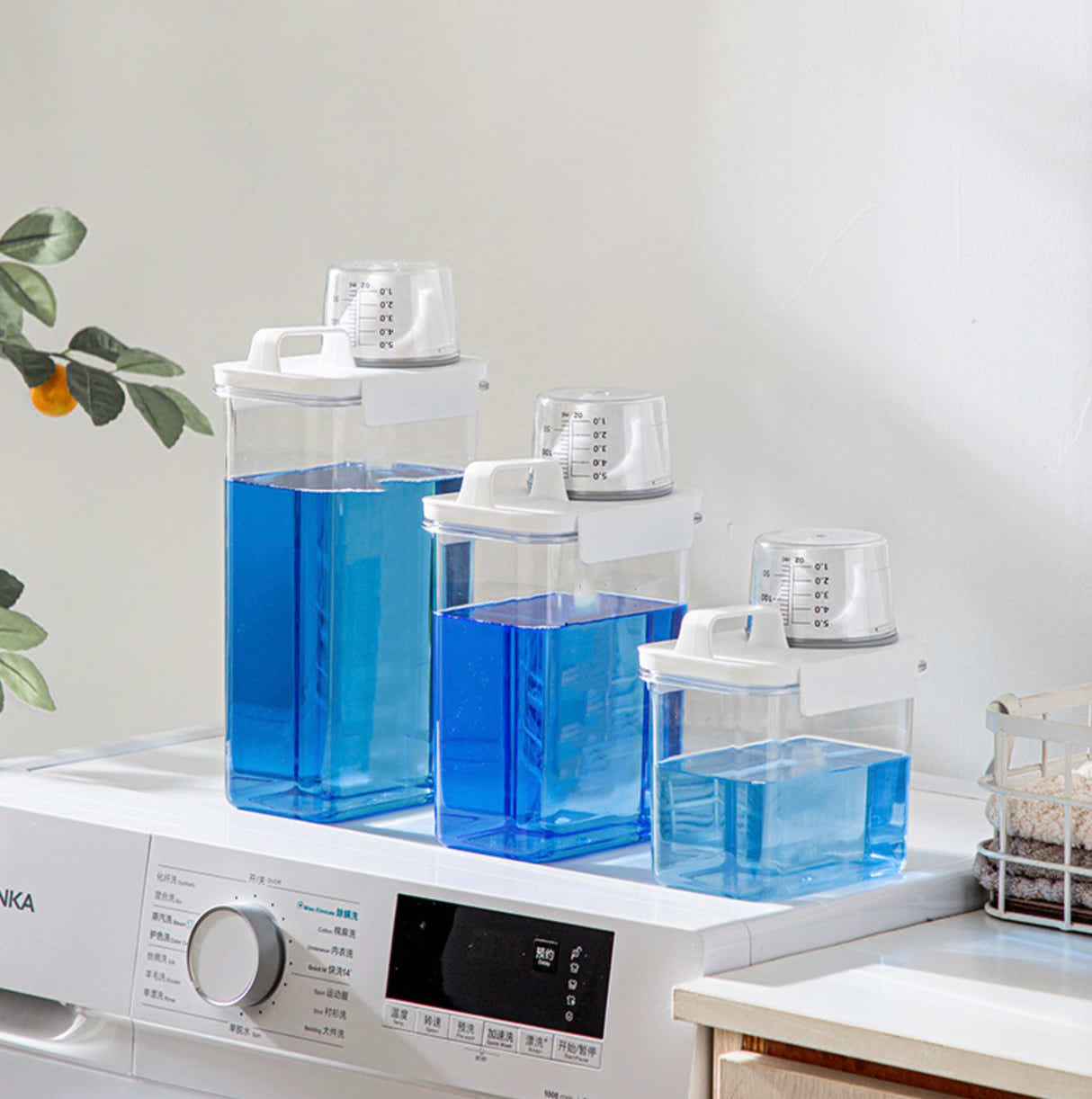 DS BS 3 Pack Liquid Laundry Detergent Dispenser Set
