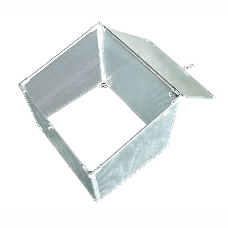 DS BS Mini Aluminum Frame Greenhouse with Roof Vent L60xW51xH51cm