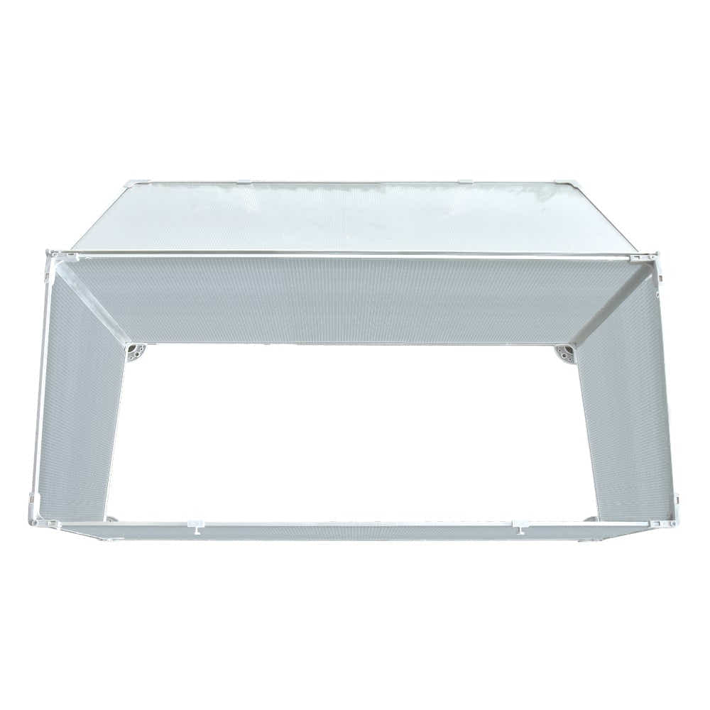 DS BS Mini Aluminum Frame Greenhouse with Roof Vent L120xW51xH51cm