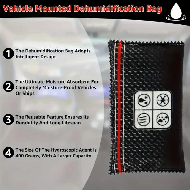 DS BS 2 Pack Reusable Dehumidifier Bags with Humidity Indicator MoistureAbsorber