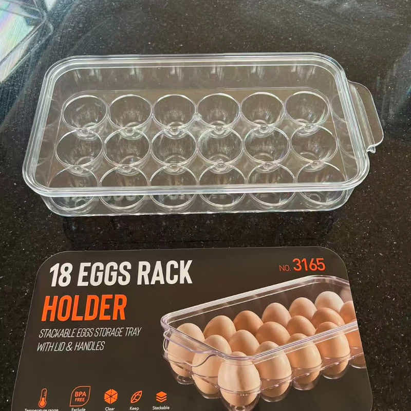 DS BS 4-Pack Refrigerator Organizer Bins with Lids