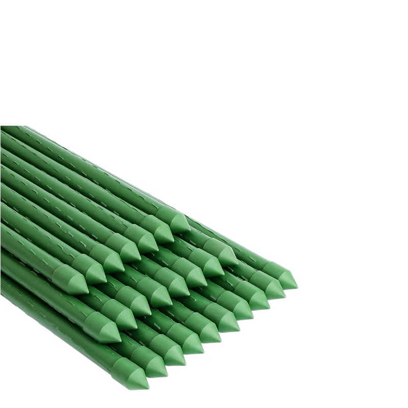 DS BS 10pcs 16mm×1.45m Plastic Coated Metal Garden Stakes