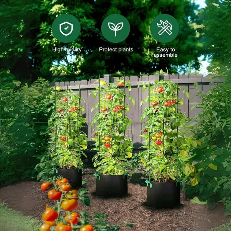 DS BS 3Pack 16MM Garden Tomato Cage Garden Plant Stakes