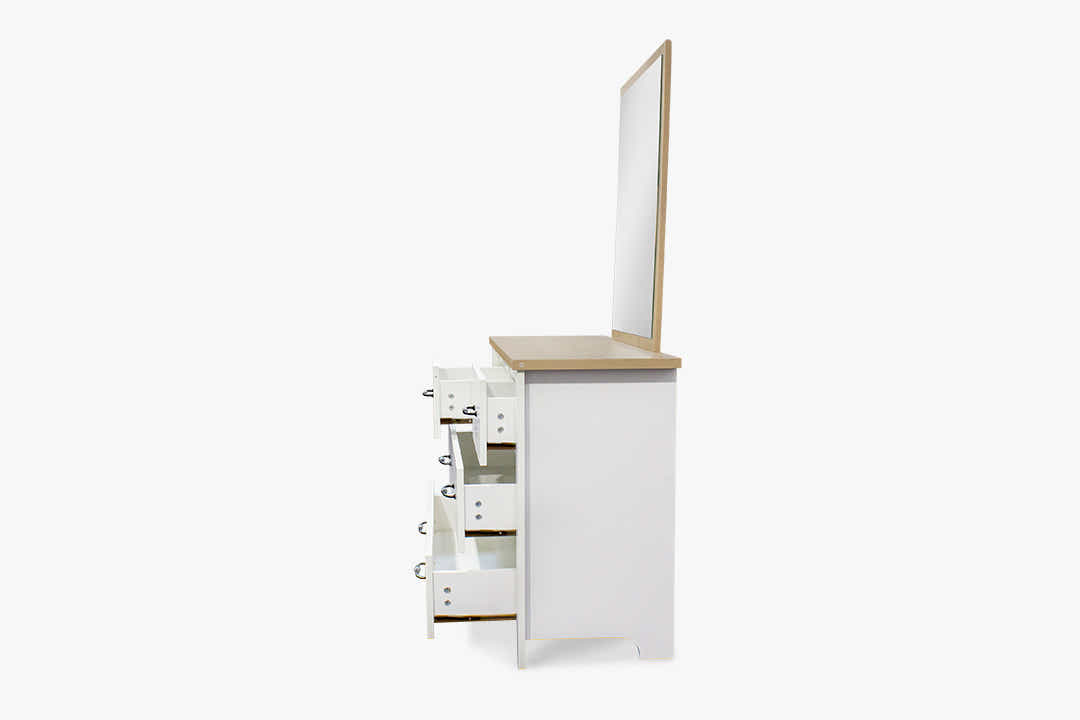 Adelle 4-Drawer Chest with Mirror