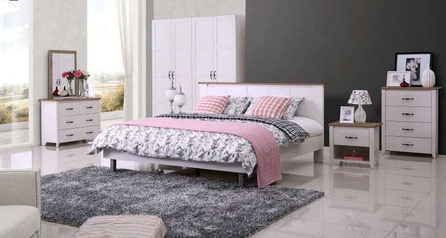 Adelle 4-Drawer Chest with Mirror