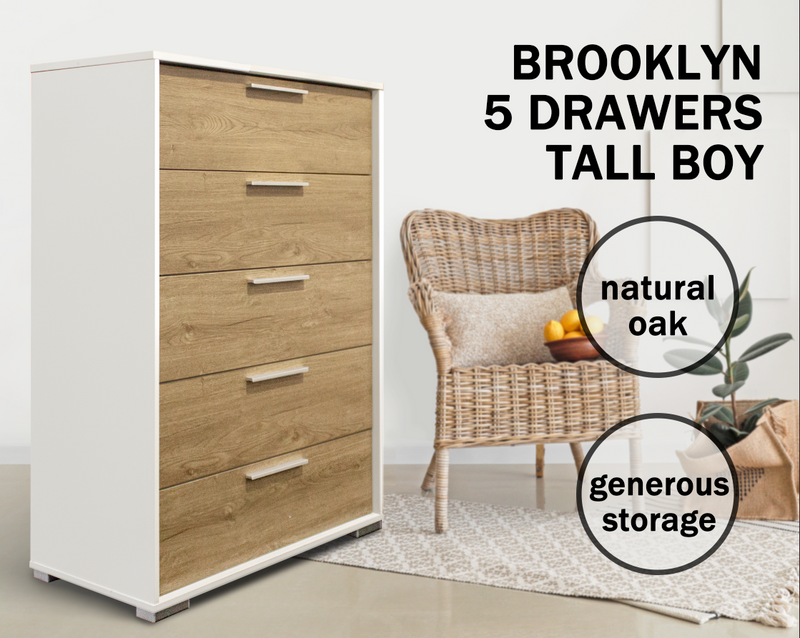 Brooklyn 5-Drawer Tallboy