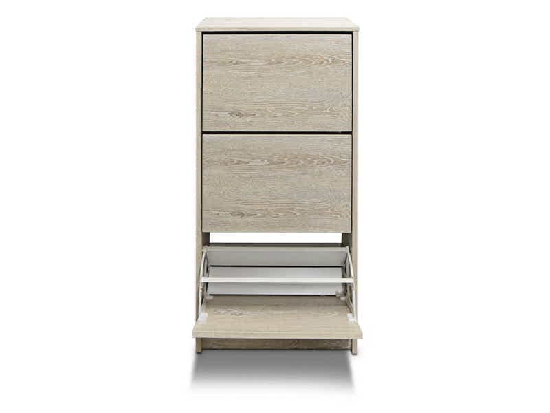 Enkel 3-Drawer Shoe Rack - Oak