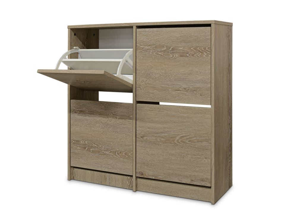Enkel 4-Drawer Shoe Rack - Oak
