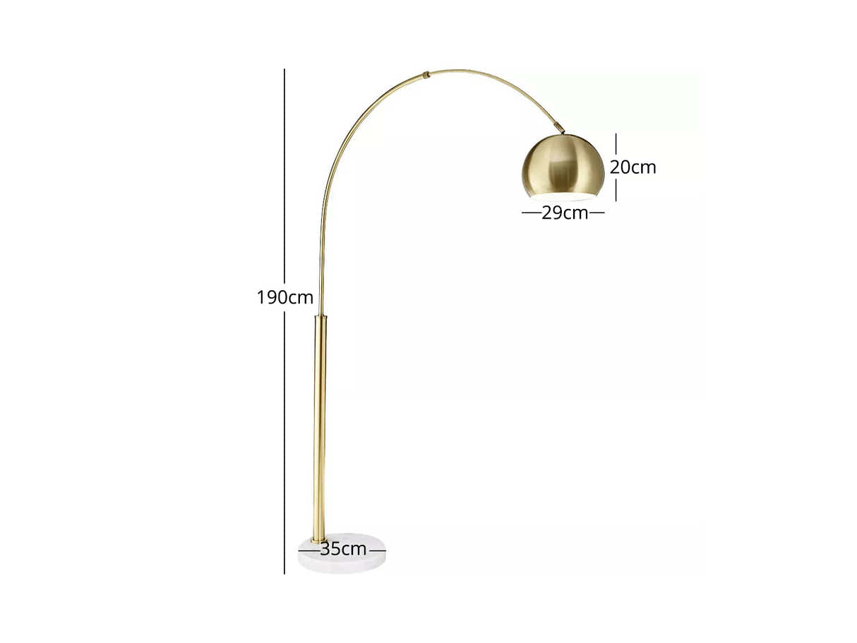 Arteco Floor Lamp White Marble Base