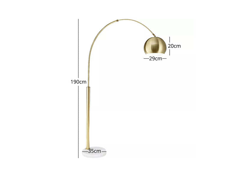 Arteco Floor Lamp White Marble Base