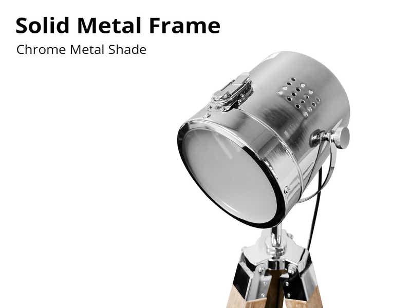 Flack Tripod Floor Lamp - Antique Ash