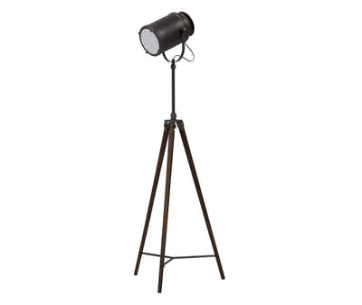 Flack Tripod Floor Lamp - Dark Walnut