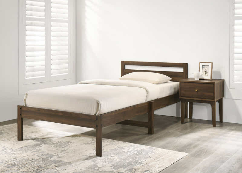 Samuel Bedside Table - Walnut