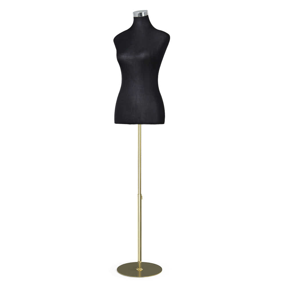 Female Mannequin Dummy Model Dressmaker Clothes Display Torso Tailor Black