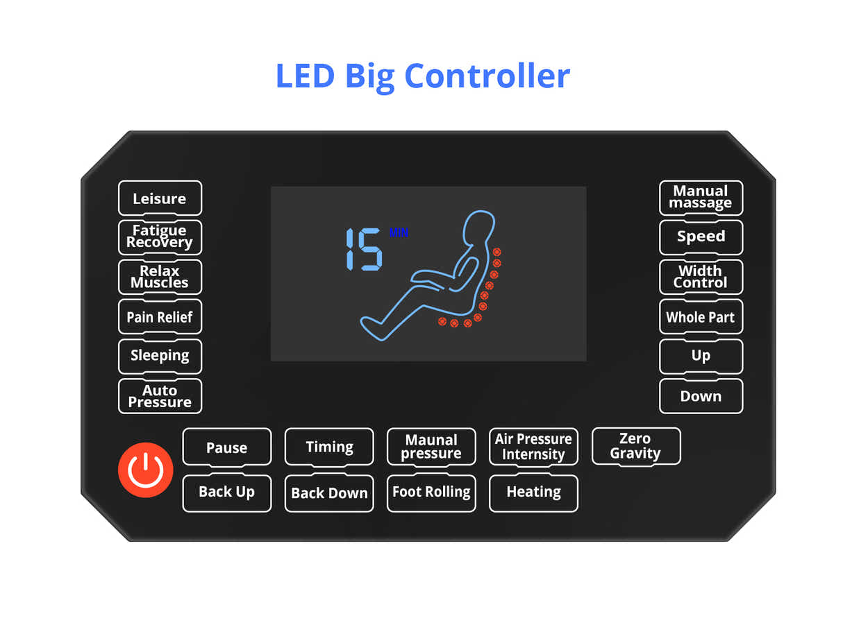 DS Massage Chair with Touch Screen JBSL1 - Blue