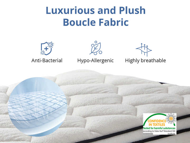 Novo Bed Frame & Boucle22 Mattress - King