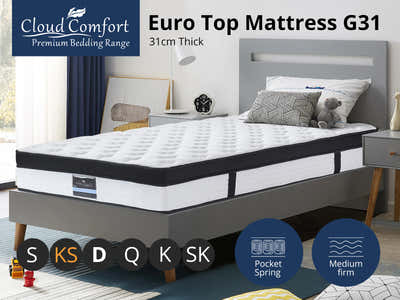 Euro Top Mattress G31 - King Single
