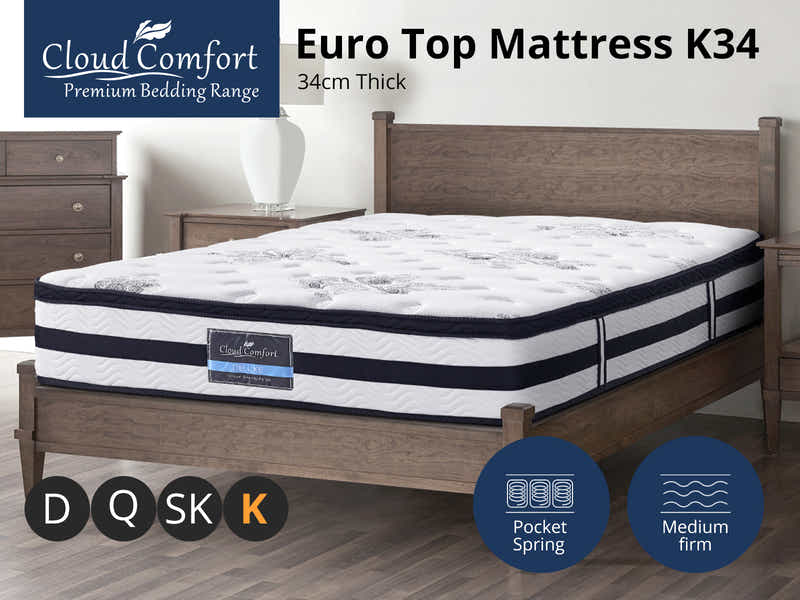 Euro Top Mattress K34 - King