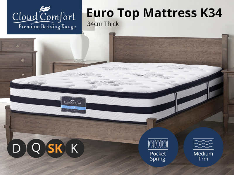 Euro Top Mattress K34 - Super King