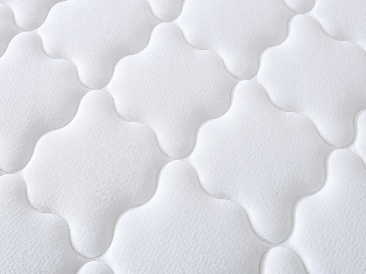 Aubrey Velvet Bed Frame & PIL20 Mattress with Pillows - Double